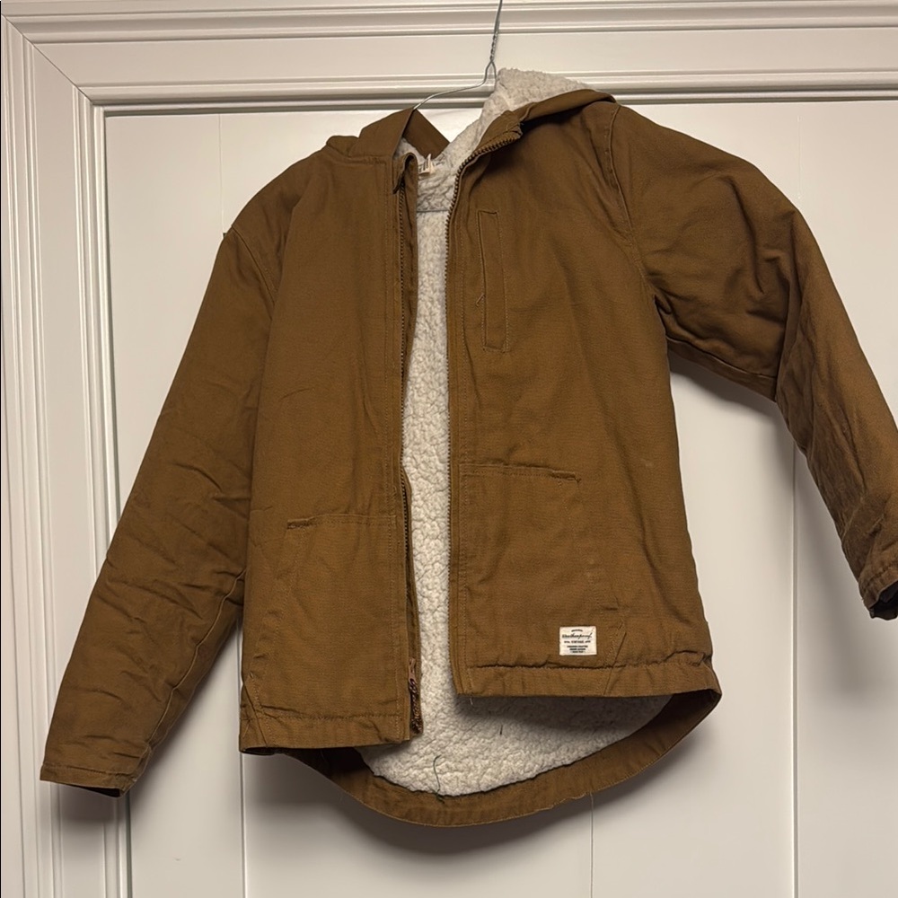 Weatherproof Brown Puffer Jacket with Hood